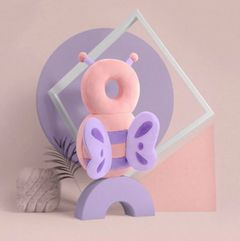 Toddler Head Protection Pad featuring a cute butterfly design for walking babies, ensuring head safety during play.
