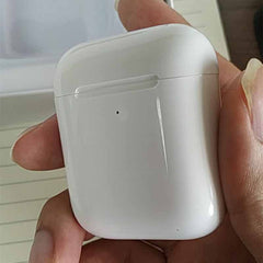 i80 TWS Bluetooth Earbuds in charging case with modern white design and wireless stereo capabilities