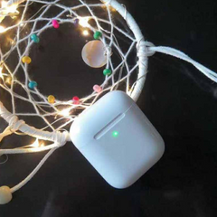 i80 TWS Bluetooth Earbuds in charging case with modern white design and wireless stereo capabilities